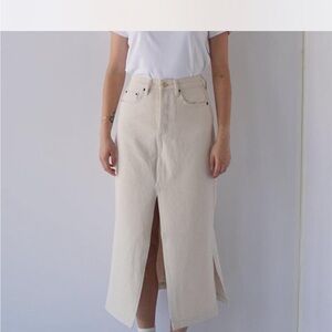 Still Here Panama skirt in bone